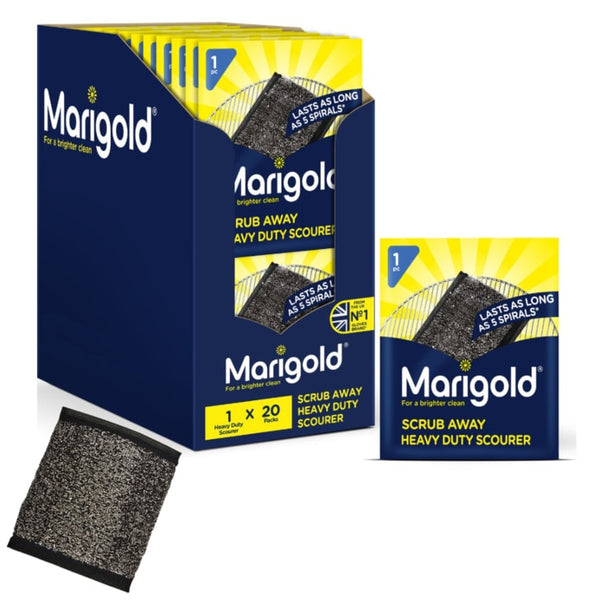 Marigold Scrub Away Heavy Duty Scourer Bundle - 20 Scourers