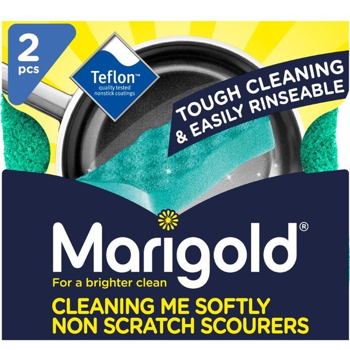 Marigold Cleaning Me Softly Non-Scratch Scourers Bundle - Pack of 14 (2 Scourers per Pack)