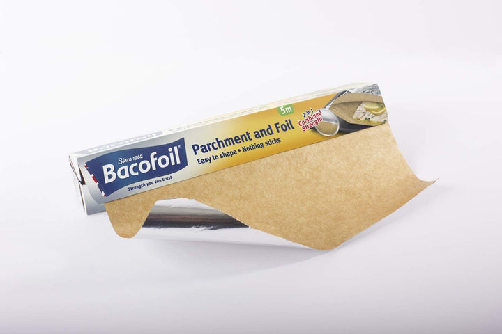 Bacofoil 2-in-1 Parchment & Foil - 5m x 30cm | Baking & Roasting Made Easy