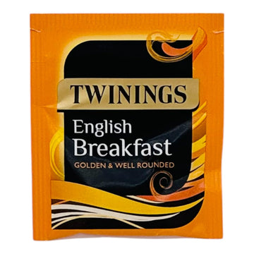 Twinings English Breakfast Golden & Well Rounded Perfect Everyday Tea Individually Wrapped Envelopes - 2 Boxes (100 Envelopes)
