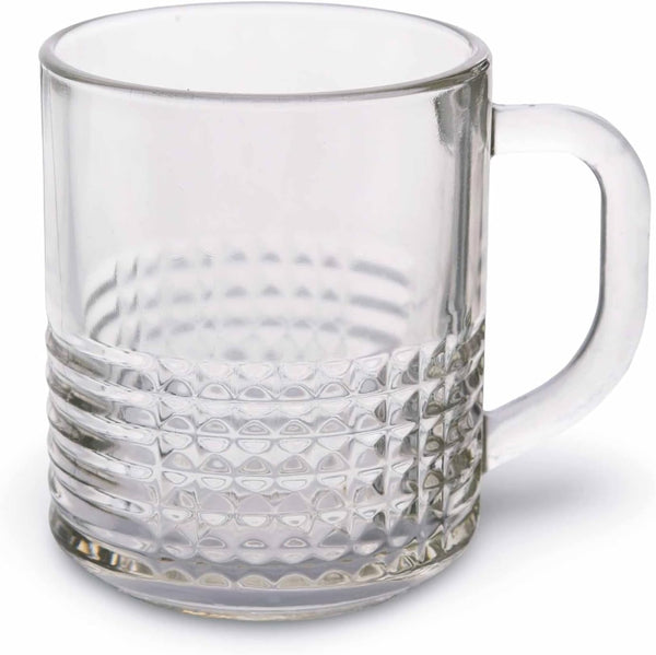 YERA Cosmos 250ml Glass Coffee Mugs Set of 6