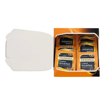Twinings English Breakfast Golden & Well Rounded Perfect Everyday Tea Individually Wrapped Envelopes - Single Box (50 Envelopes)