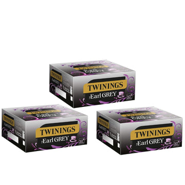 Twinings Earl Grey Perfect Everyday Tea Individually Wrapped Envelopes - 3 Boxes (150 Envelopes)