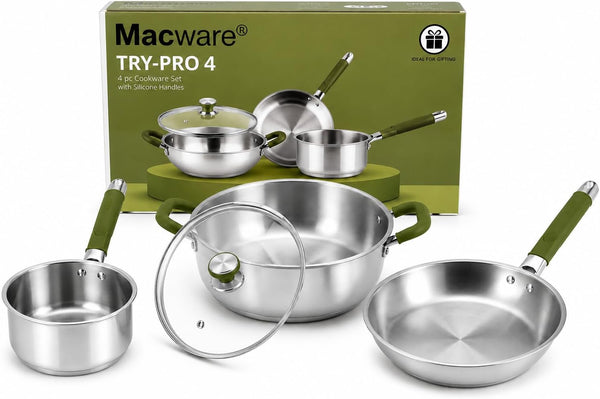 Macware TRY-PRO 4 Stainless Steel Cookware Set