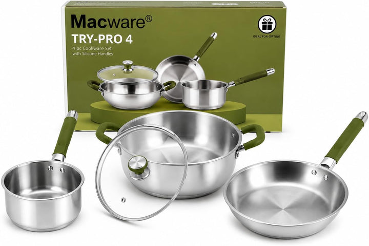 Macware TRY-PRO 4 Stainless Steel Cookware Set