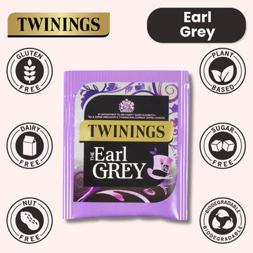 Twinings Earl Grey Perfect Everyday Tea Individually Wrapped Envelopes - 3 Boxes (150 Envelopes)