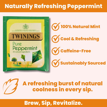 Twinings Lemon & Ginger & Pure Peppermint Tea | 120 Tea Bags | Individually Wrapped