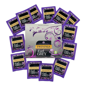 Twinings Earl Grey Perfect Everyday Tea Individually Wrapped Envelopes - 3 Boxes (150 Envelopes)