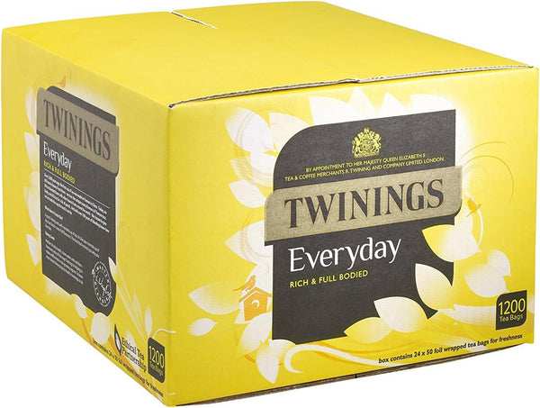 Twinings Everyday Tea (1200 Tea Bags) Rich & Full Bodied Individually Wrapped Envelopes -