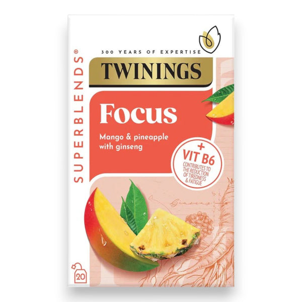 Twinings Superblends Focus Tea Individually Wrapped Envelopes - 20 Envelopes