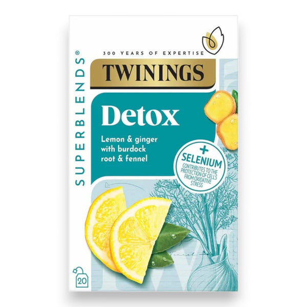 Twinings Superblends Detox Tea Individually Wrapped Envelopes - 20 Envelopes