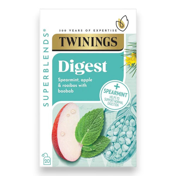 Twinings Superblends Digest Tea Individually Wrapped Envelopes - 20 Envelopes