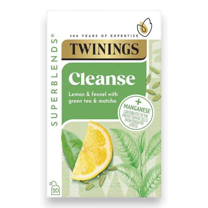 Twinings Superblends Cleanse Matcha Tea Individually Wrapped Envelopes - 20 Envelopes