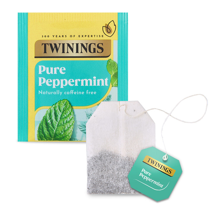 Twinings Pure Peppermint Tea (20 Envelopes) Individually Wrapped Envelopes