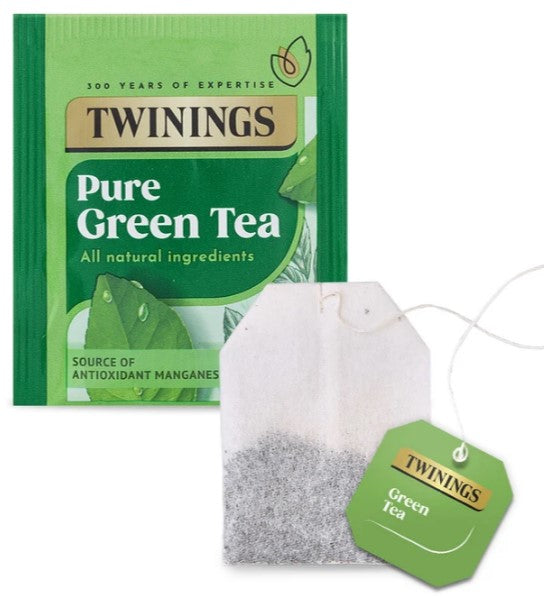 Twinings Pure Green Tea (20 Envelopes) Individually Wrapped Envelopes