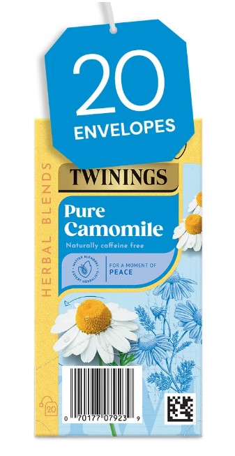 Twinings Pure Camomile Tea (20 Envelopes) Individually Wrapped Envelopes