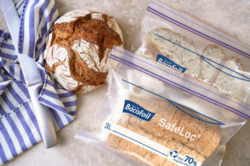 Compact one litre Bacofoil bags for everyday food storage