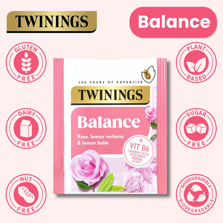 Twinings Superblends Balance Tea Individually Wrapped Envelopes - 20 Envelopes
