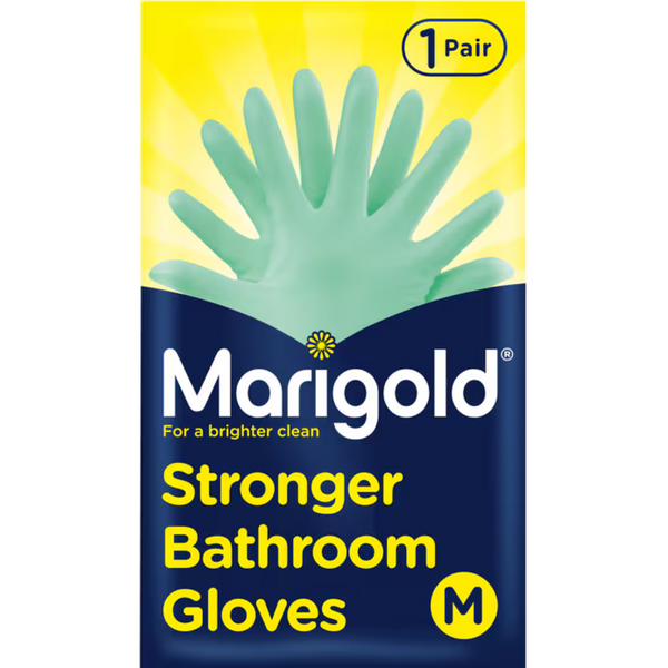 Marigold Stronger Bathroom Gloves - Medium (1 Pair)
