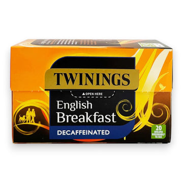 Twinings English Breakfast blend without caffeine in individual envelopes