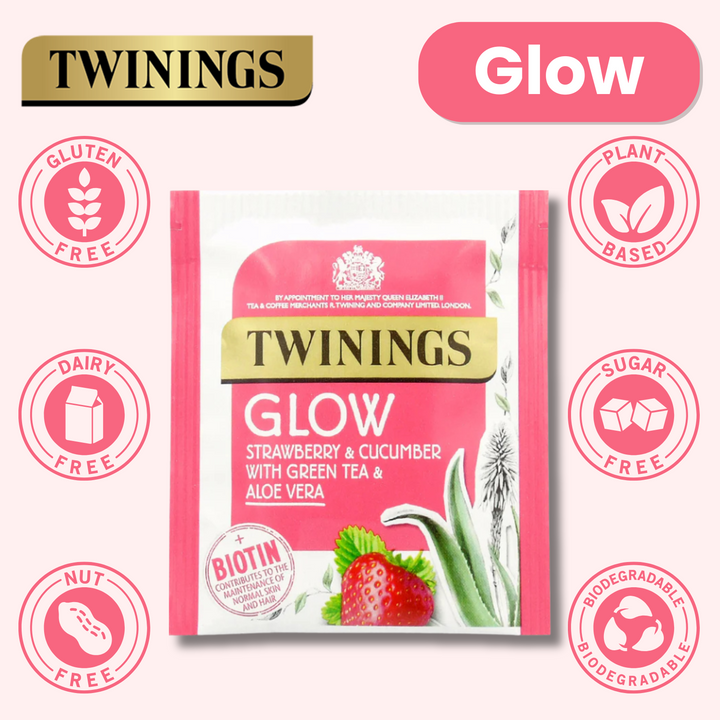 Twinings Superblends Glow Tea Individually Wrapped Envelopes - 20 Envelopes