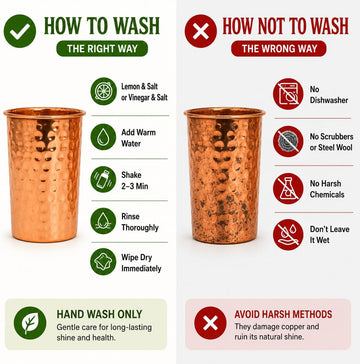How to clean copper cups