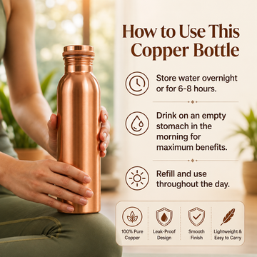 How to use plain copper bottle