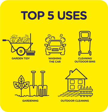 Extra large gloves for outdoor cleaning from the Marigold range
