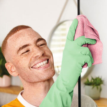 Marigold cleaning gloves providing hand protection during household chores