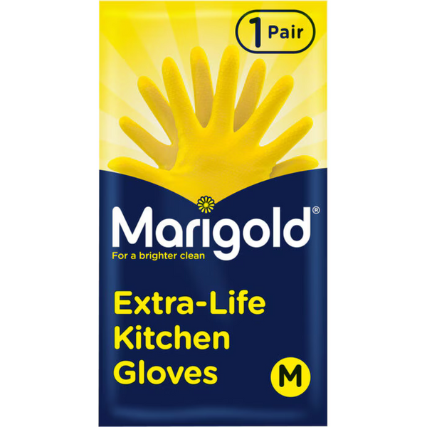 Marigold Extra-Life Kitchen Gloves - Medium (1 Pair)