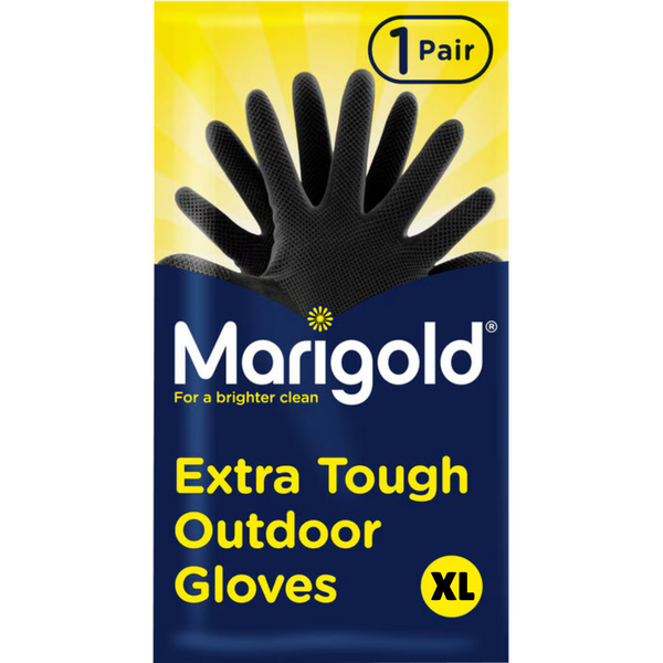 Marigold Extra Tough Outdoor Gloves - Black, Extra Large (1 Pair)