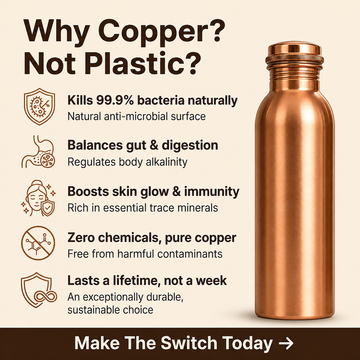 Plain pure copper bottle benefits