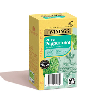 Herbal peppermint infusion supplied in convenient Twinings tea envelopes
