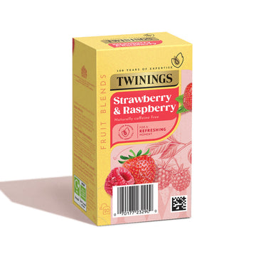 Twinings fruit tea with strawberry and raspberry flavour