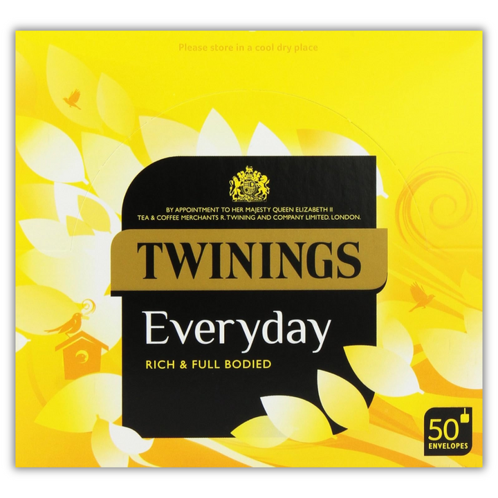 Twinings Everyday Tea Rich & Full Bodied Individually Wrapped Envelopes - 50 Envelopes