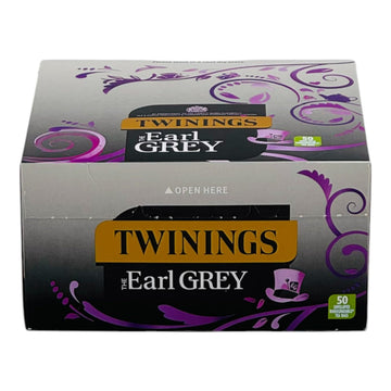 Classic Earl Grey blend from Twinings prepared as individual tea portions