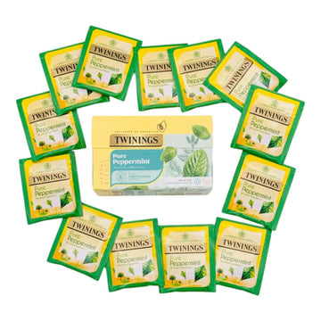Pack of peppermint infusion portions from Twinings