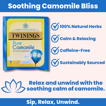Seven Twinings tea varieties with twenty individually wrapped bags per box