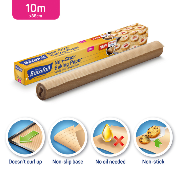Bacofoil Non-Stick Baking Paper - 38cm x 10m